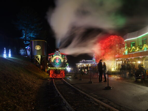 Christmas at Tweetsie on Main Street
